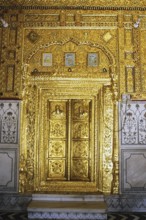 Door of Gurudwara of Haz?r S?hib, Nanded, Maharashtra, India, Asia