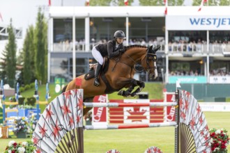 Nicole Walker of Canada riding Painter JVH, compete in the 1.60m RBC Grand Prix of Canada presented