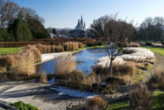 The Stuyvenbergh panorama garden in Laeken, Brussels in winter
