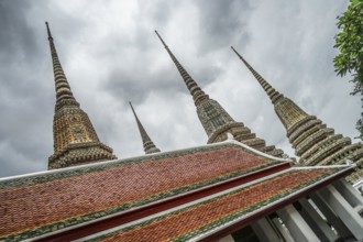 Religious facilities of Wat Po (Temple). Shooting Location: Bangkok, Thailand