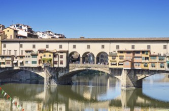 Scenic view of Famous landmark Ponte Vechio in Firence, Italy