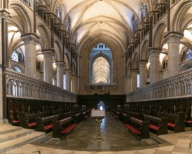 Canterbury, United Kingdom, 10 September, 2022: view of the Quire inside the historic Canterbury