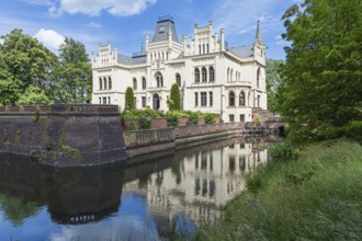 Evenburg moated castle, Leer, East Frisia, Lower Saxony, Germany