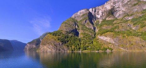 Aurlandsfjorden Fjord, Flam, Norway, Scandinavia