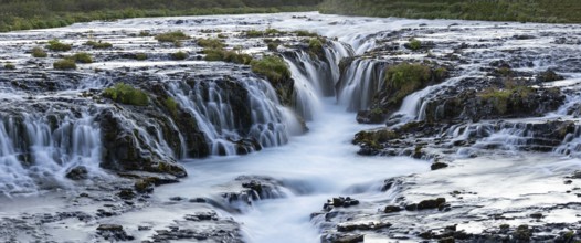 Waterfall, Bruarfoss, Brúará River, Suðurland, Iceland