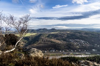 View from the Lilienstein, a table mountain in the Elbe Sandstone Mountains 3