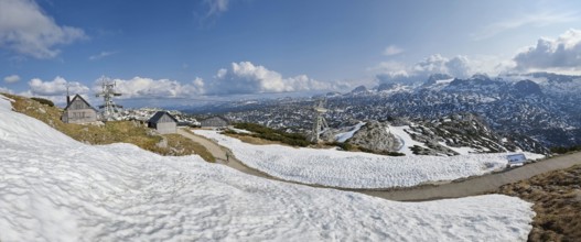 Amazing mountains panorama from 5 Fingers viewing platform in the shape of a hand with five fingers