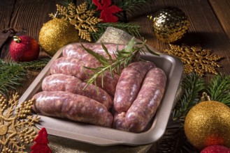 Fresh homemade sausage