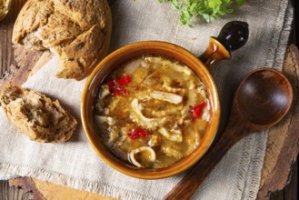 Savoury tripe soup with red pepper
