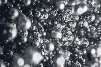 Underwater bubbles Abstract background .Air bubbles in water background