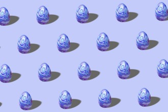 Pastel Easter egg pattern made, trendy style egg, Minimal Easter concept