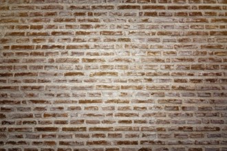 Background of Wall Made from Red Bricks Strehaia, Mehedinti, Romania