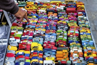 Many colourful toy cars, symbol of childhood, hobby, collecting Austria