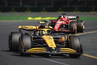 MELBOURNE, AUSTRALIA, MARCH 24: Lando Norris of Great Britain drives the McLaren MCL38 during the