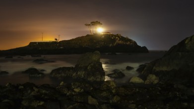 The Battery Point Light House, Night, Crescent City, California