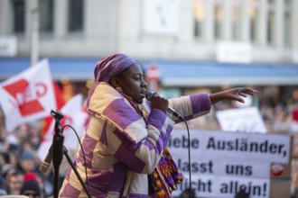Alliance against right-wing extremism mobilised under the motto Never again is NOW! Nuremberg