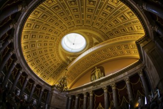 United States Capitol ceiling painting of the (United States Capitol). Shooting Location: