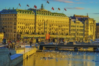 Stockholms morning ray Sweden. Shooting Location: Sweden, Stockholm