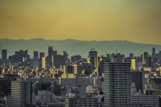 Tokyo townscaned at dusk. Shooting Location: Katsushika-ku, Tokyo