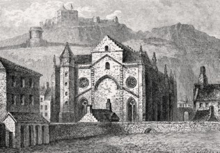 Trinity College Kirk, a royal collegiate church demolished in 1848, Edinburgh, Scotland, 1780