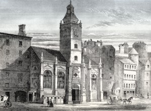 The Old Tron Church before fire in the early nineteenth century, Edinburgh, Scotland, 18th century