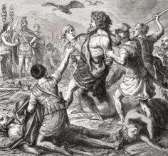 Teutobod, a King of the Teutons, captured at the Battle of Aquae Sextiae in 102 BC
