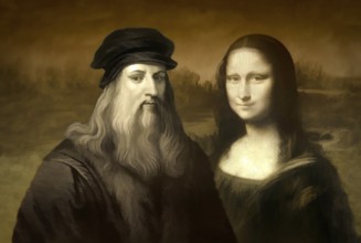 Leonardo da Vinci, 1452 - 1519, Italian painter, sculptor, architect and engineer, the painting la