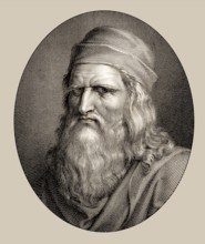 Leonardo da Vinci, 1452 - 1519, Italian painter, sculptor, architect and engineer, digitally edited