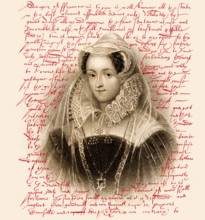 Faksimile des Hinrichtungsbefehls für Maria Stuart, Königin der Schotten, verfasst von Elisabeth I.