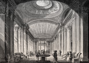 The interiors of the Signet Library, Edinburgh, Scotland, 19th century