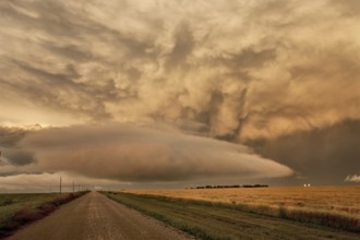 Storm Clouds Prairie Sky Canada Ominous danger