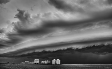 Prairie Storm Canada summer rural major structure Saskatchewan