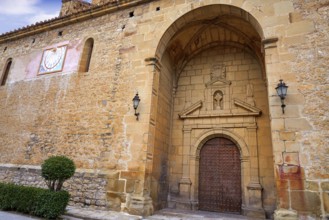 Rubielos de Mora village in Teruel Spain located on Gudar Javalambre Sierra
