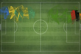 Saint Vincent and the Grenadines vs Zambia Soccer Match, national colors, national flags, soccer