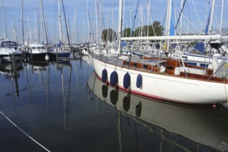 Marina in Hindeloopen. Friesland, Netherlands