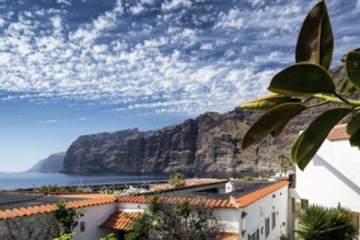 Los gigantes cliffs famous landmark and village in south tenerife island spain