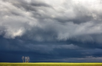 Storm Clouds Canada rural countryside Prairie Scene
