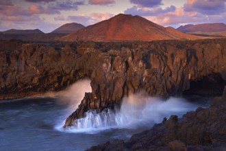 Canary Islands, Lanzarote, Coast of Los Hervideros, Lanzarote, Spain, Europe, Lanzarote, Canary