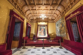 Toledo, Spain, December 16, 2018 : Interior of Doncellas Nobles Church, Toledo, Spain