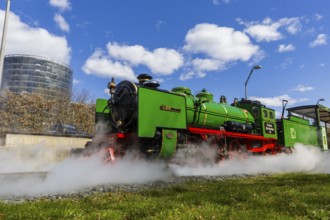 The popular small railway in Dresden's Great Garden has been in operation for 75 years. The steam