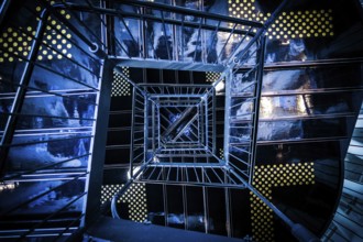 Spiral staircase of image. Shooting Location: Sendai, Miyagi Prefecture