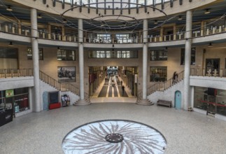 Brussels, Belgium, 01 28 2018: Ravenstein Gallery, an art- and shopping place designed by Horta in