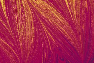 Beautiful abstract art of Ebru marbling painting techniques on water with acrylic paints