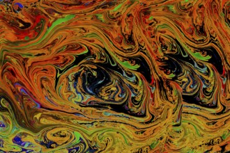Traditional Ottoman Turkish abstract marbling art patterns as background