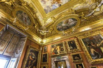 FLORENCE, ITALY, OCTOBER 28, 2015 : interiors and architectural details of Palazzo Pitti, october