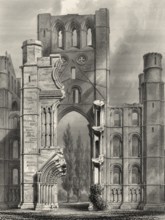 Kelso Abbey, a ruined Scottish abbey in Kelso, Scotland, United Kingdom