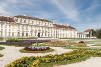 SCHLEISSHEIM, GERMANY, JUNE 05, 2023, The baroque Lustheim palace and its park in Oberschleissheim