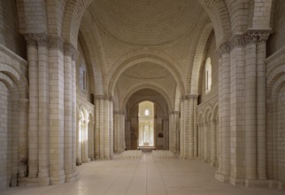 Fontevrault, monastery, monastery church facing west