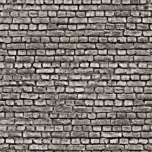 Weathered brick wall creating a rustic, textured background, ideal for design projects needing a