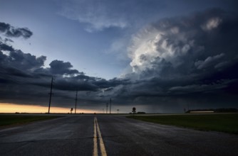 Storm Clouds Canada rural countryside Prairie Scene